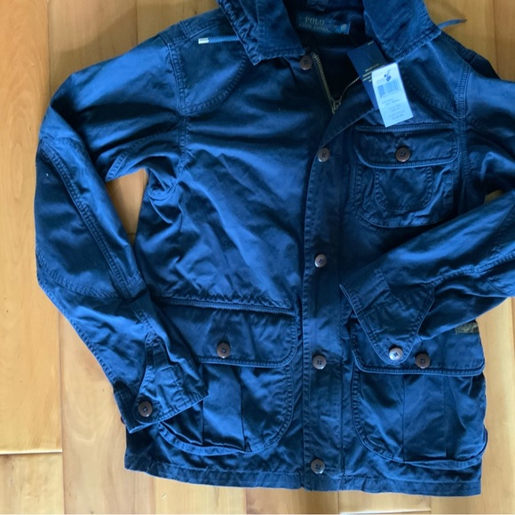 **SOLD** Polo Ralph Lauren Aviat navy blue utility jacket size S NWT - Picture 4 of 7